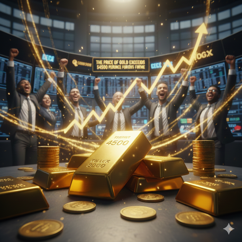 El precio del oro supera por primera vez los $ 4.500 por onza - Shumiral Tv